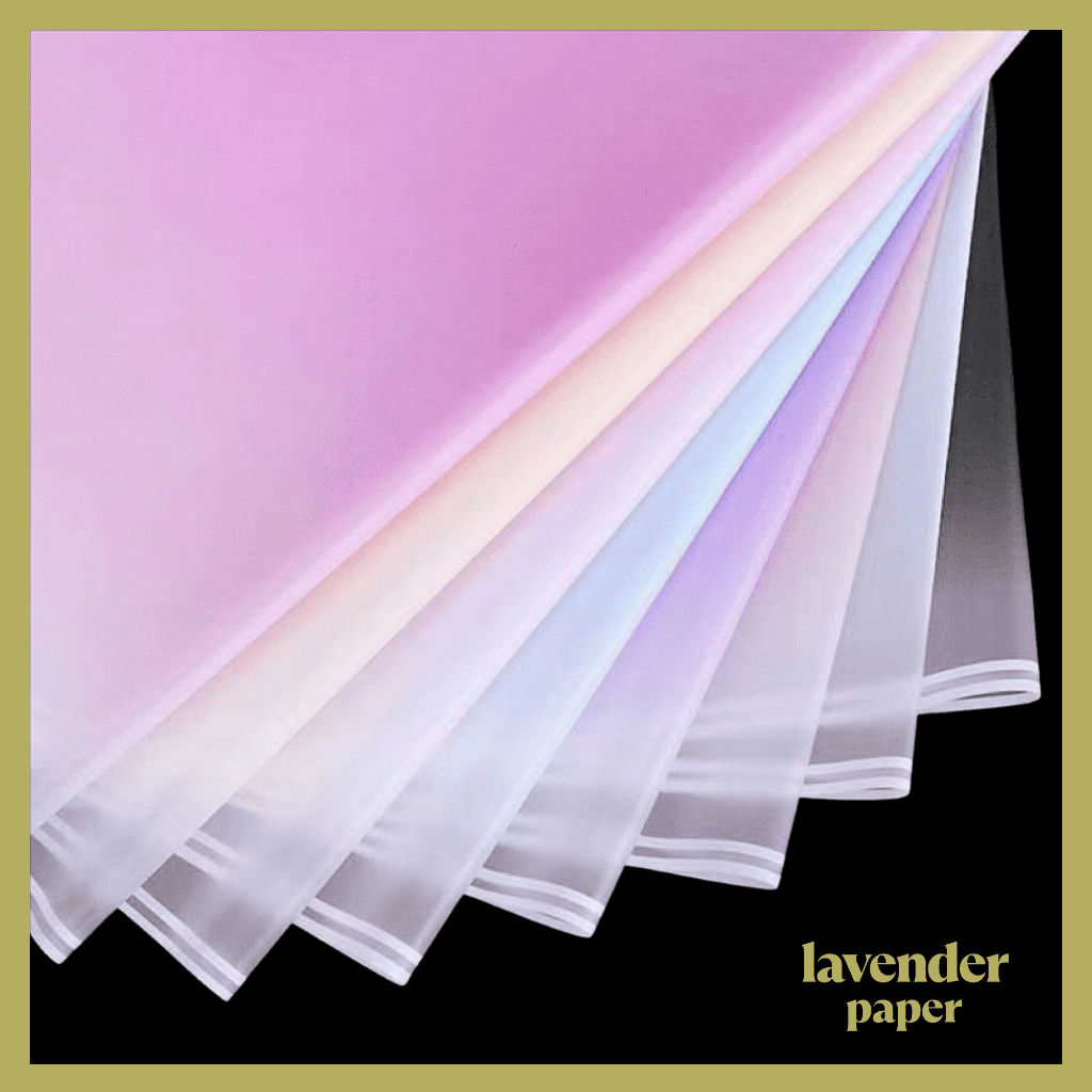 

Isi 20 LEMBAR Kertas buket gradient cellophane Flower Wrapping Paper Florist KB09