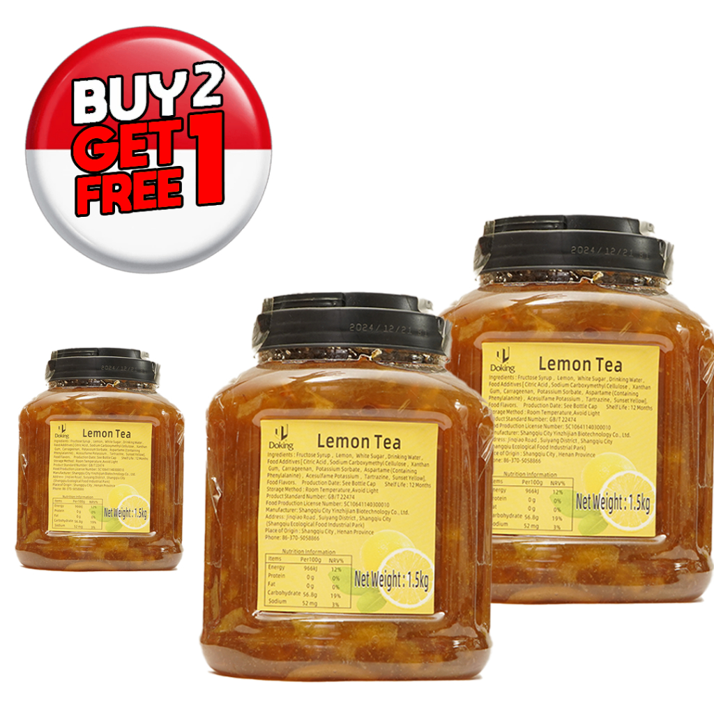 

PROMO KEMERDEKAAN BELI 2 GRATIS 1 - Doking Lemon Tea Jam – 1.5 KG
