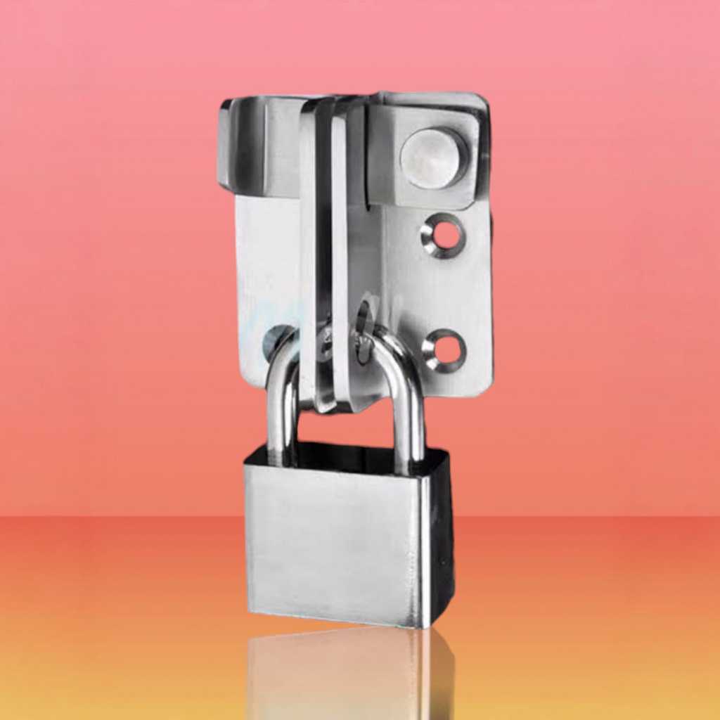 Grendel overpal gembok kunci slot / overpal pintu geser stenlis