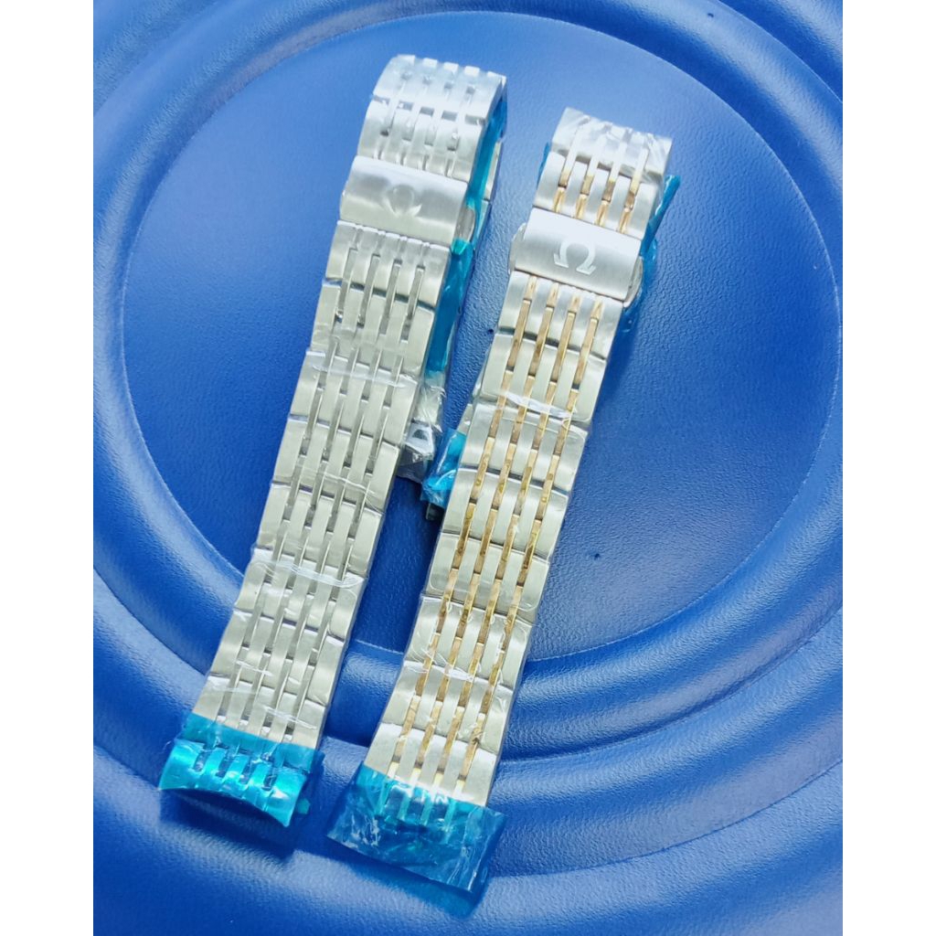 STRAP TALI JAM TANGAN RANTAI STAINLEES STEEL OMEGA 20MM PADAT ANTI KARAT