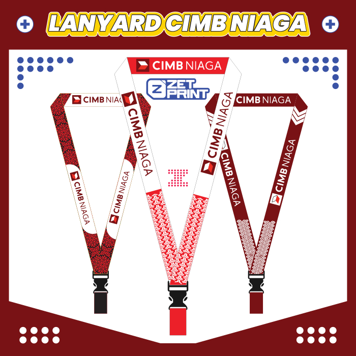 Lanyard Tali Id Card Bank CIMB Niaga