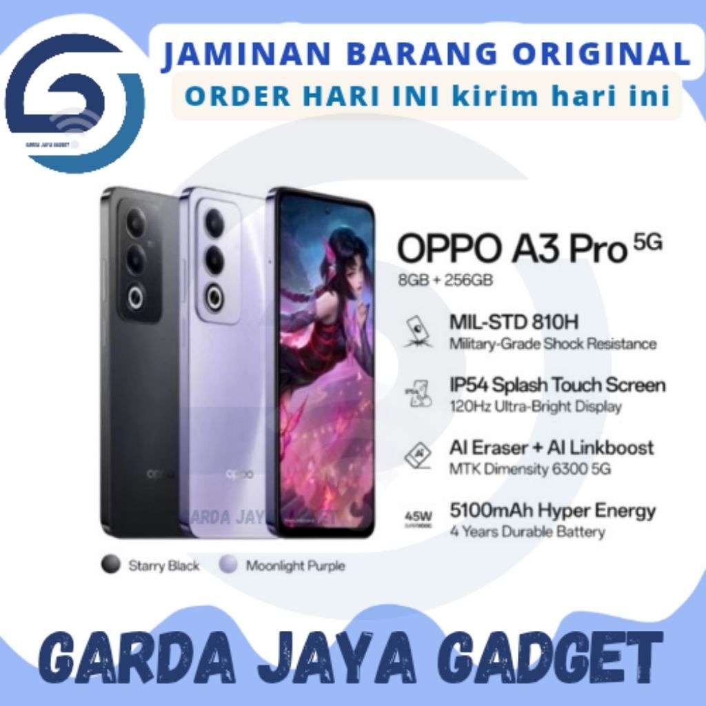 HP OPPO A3 PRO 5G RAM 8/256 - GARANSI RESMI