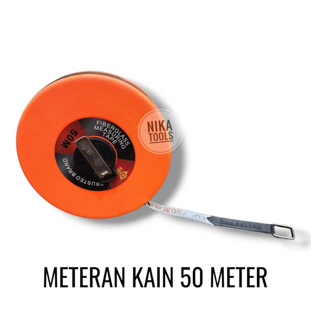 Meteran Gulung Bulat Kain Kuli 50 M Meter