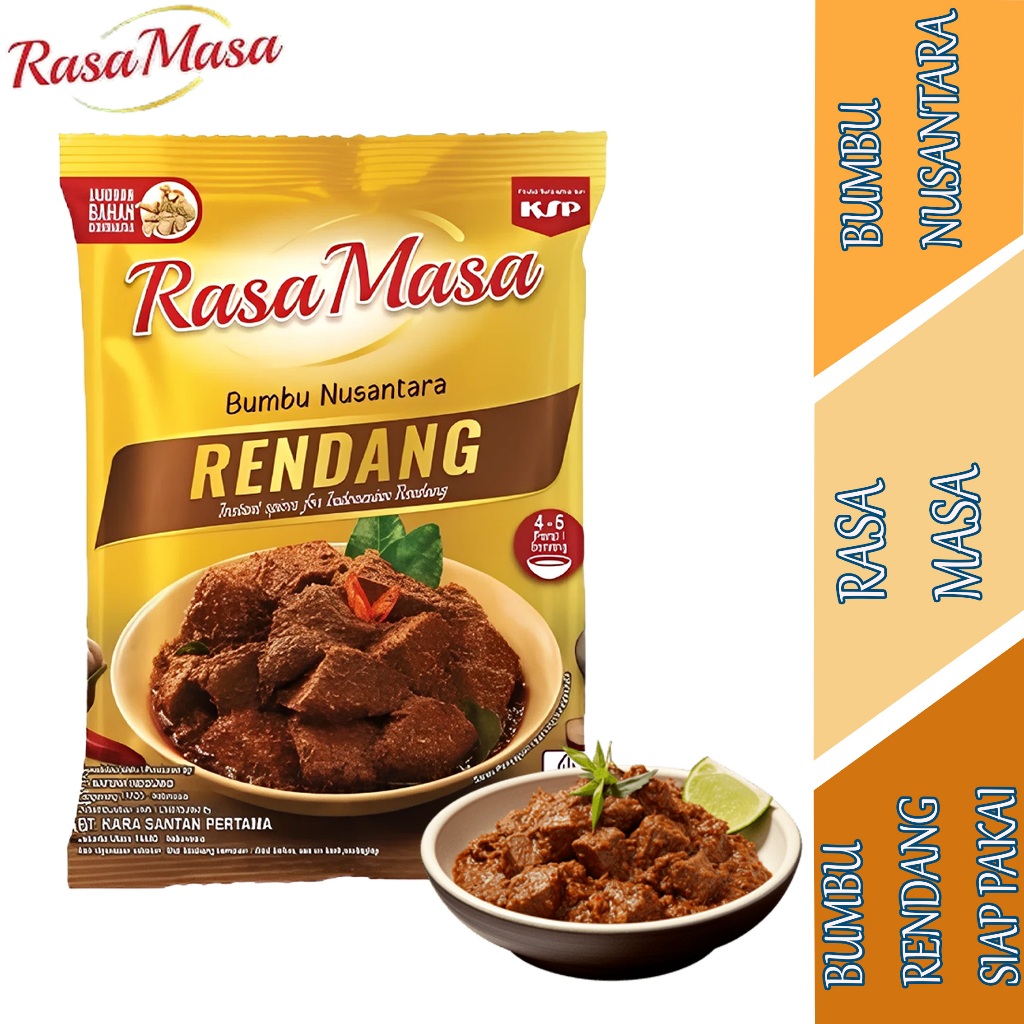 

Bumbu Rendang Siap Pakai - Rasa Masa - Bumbu Masak Nusantara - 50gr