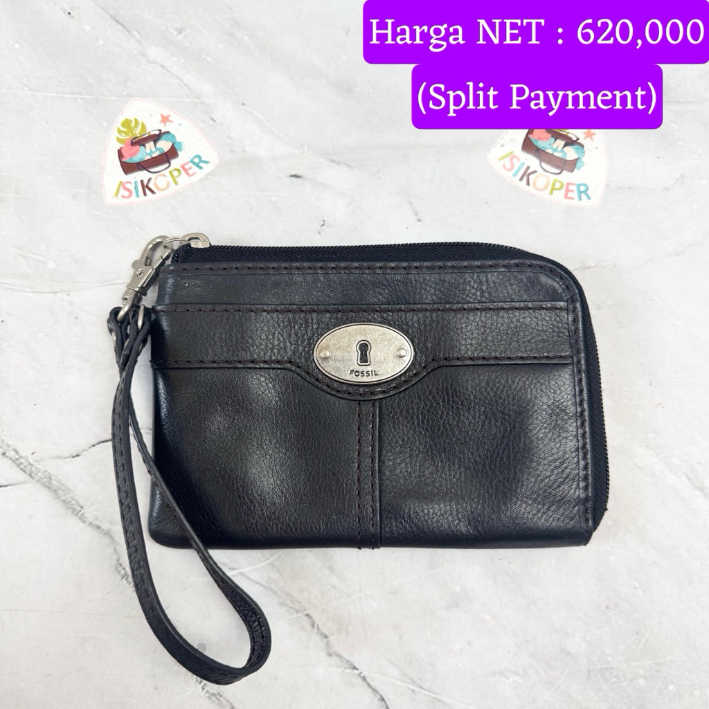 306 NET-Preloved Fossil Wristlet Maddox Hitam