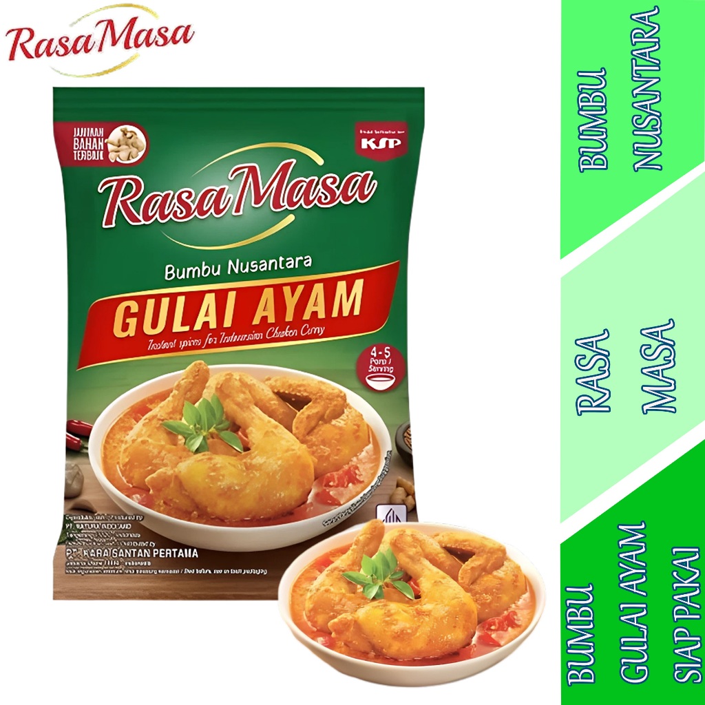 

Bumbu Gulai Ayam Siap Pakai - Rasa Masa - Bumbu Masak Nusantara - 40gr