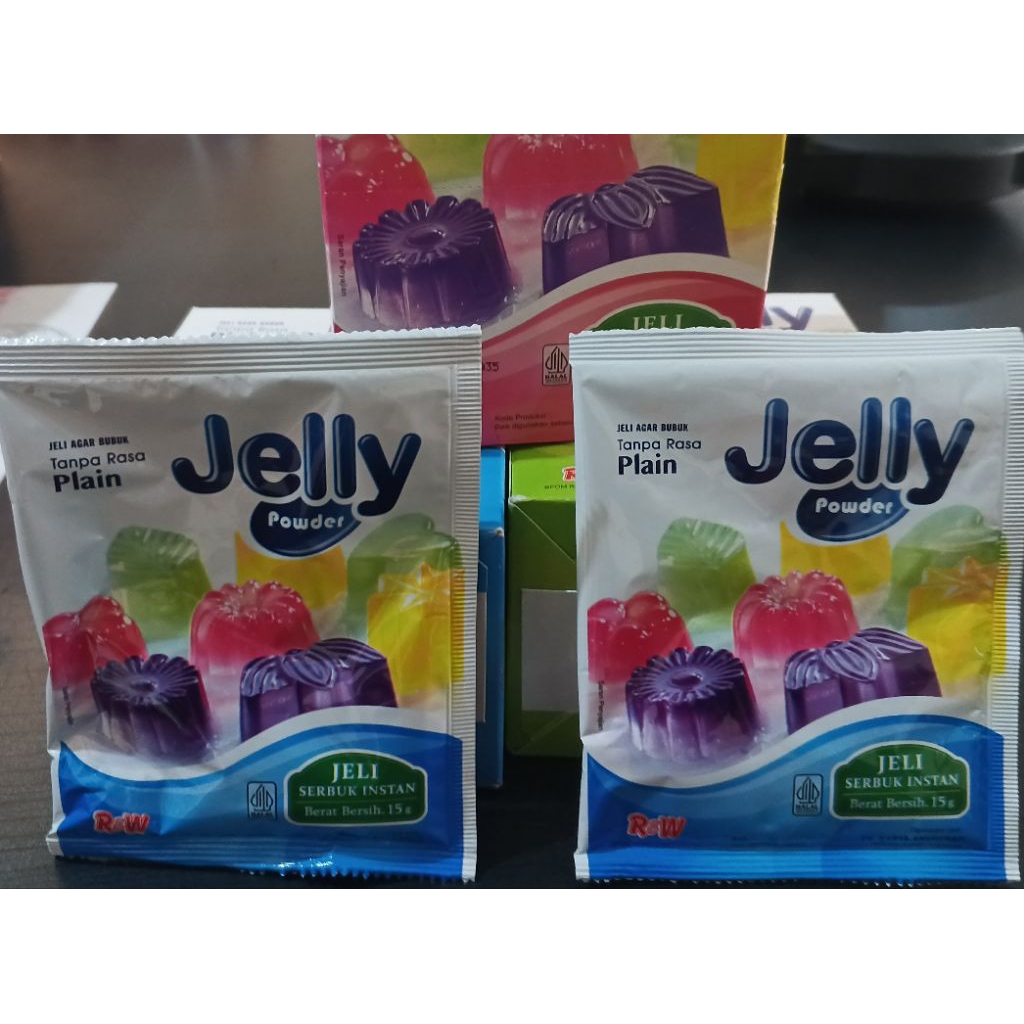 

Jelly Powder/jeli agar bubuk rasa 1box isi 12