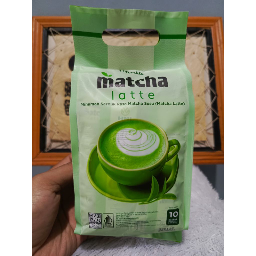 

HANIA MATCHA LATTE HNI HPAI Minuman Serbuk Teh Hijau Susu