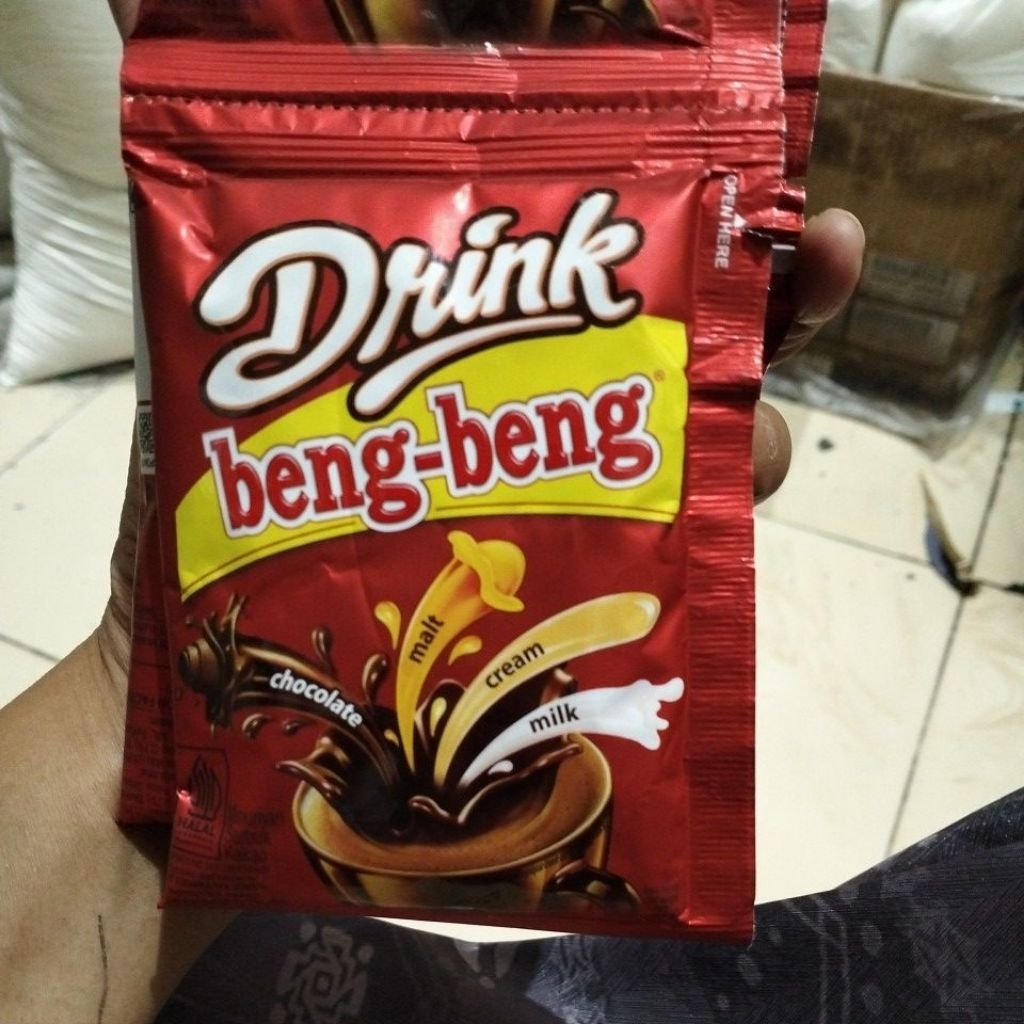 

Beng Beng drink chocolate / Beng beng coklat renteng isi 10 saset/ Drink beng beng chocolate