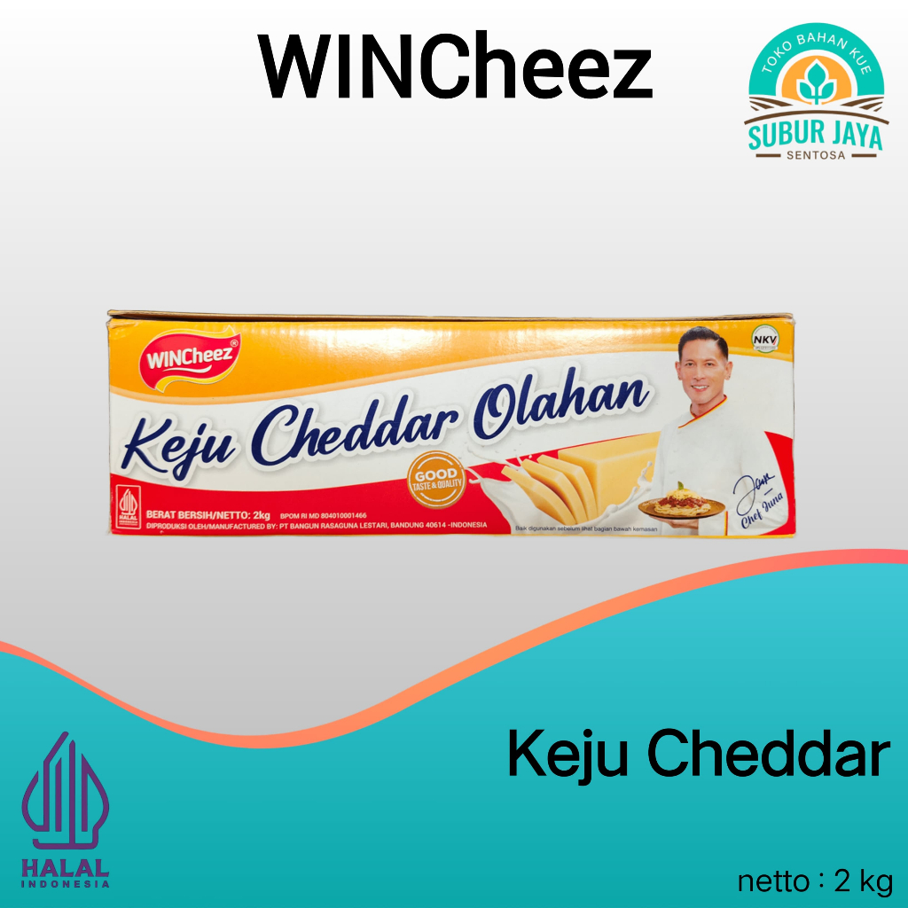 

Wincheez Keju 2 Kg (Slop) /Keju WINCheez 250g potongan