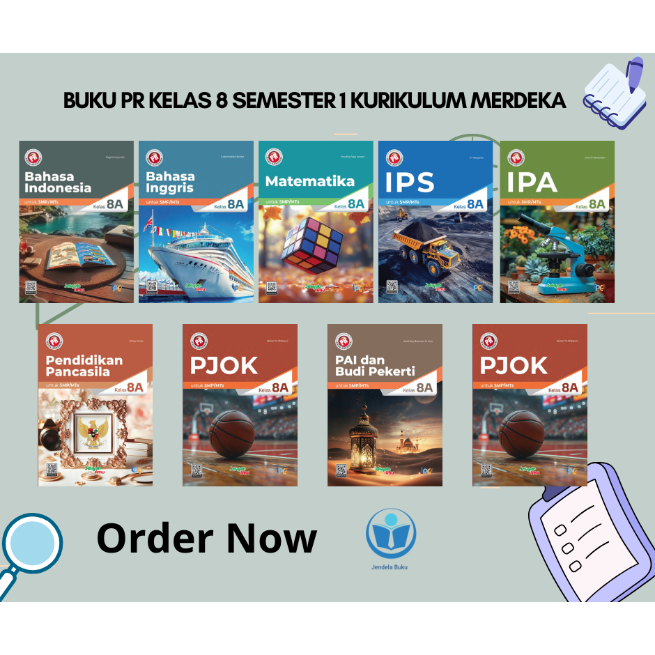 Buku Pr/Lks Interaktif Kurmer SMP Kelas 8 Semester 1 & 2 KURIKULUM MERDEKA Intan pariwara Tahun 2025