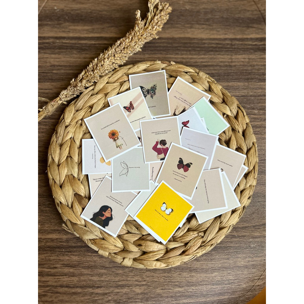 

30 Pcs Quotes Aesthetic kotak