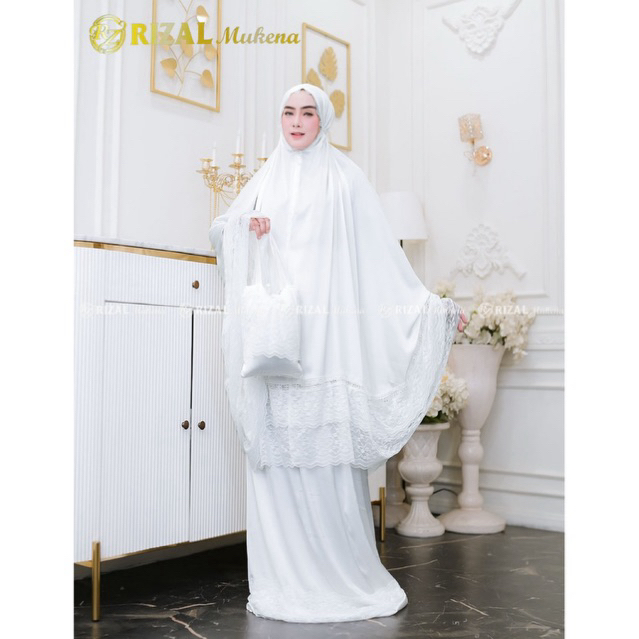MUKENA DEWASA MEWAH BAHAN SUTRA LUXURY PREMIUM SERIES MADINAH