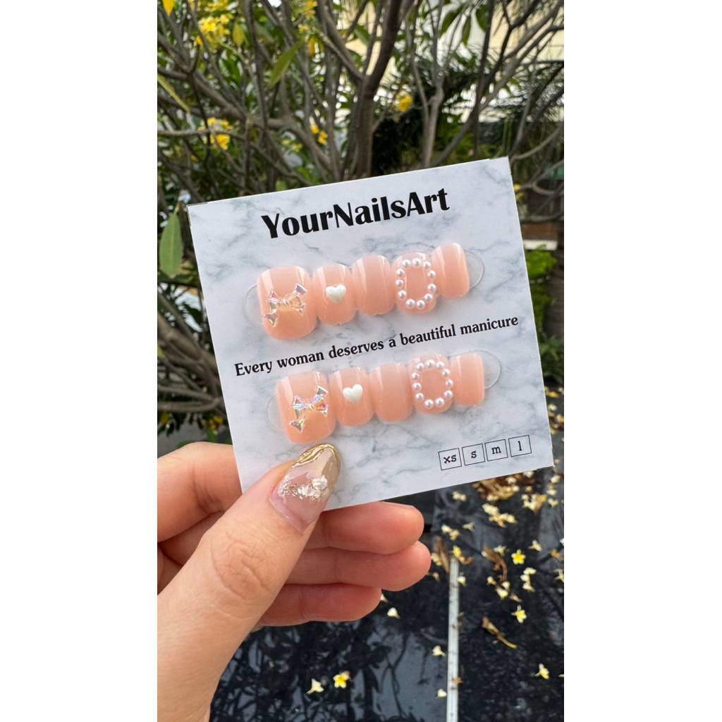 YourNailsArt - BX9 24PCS KUKU PALSU / KUKU PALSU CANTIK / KUKU PALSU BERMOTIF / KUKU PALSU PENDEK / 