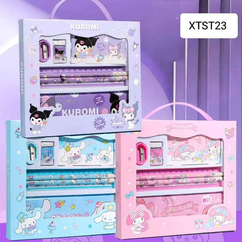 

SET ALAT TULIS / KOTAK PENSIL SANRIO / ALAT TULIS ANAK / ATK KARAKTER SANRIO / SOVENIR KOTAK PENSIL