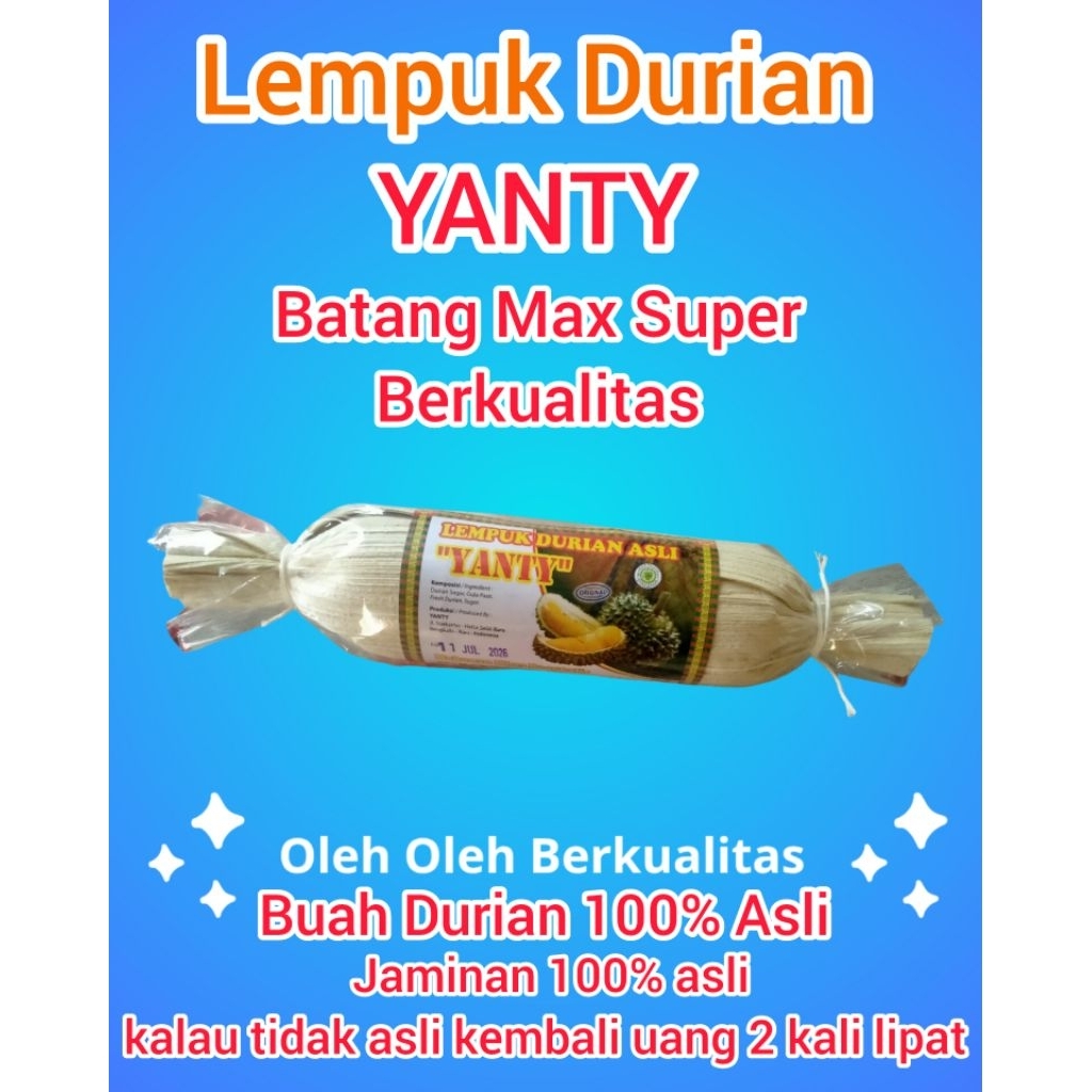 

Lempuk Durian Yanty Batang Besar Max Super Oleh Oleh Bengkalis Riau Berkualitas