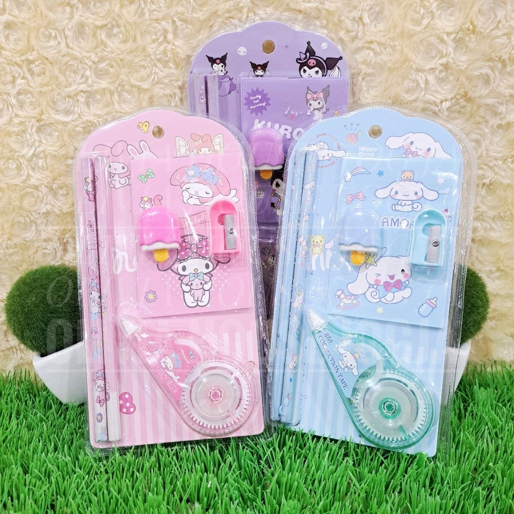 

Staionary Set Cinnamoroll Kuromi My Melody 5in1 Stationary Set Kuromi Cinnamoroll 8031 Alat Tulis Set My Melody Kuromi Cinnamoroll