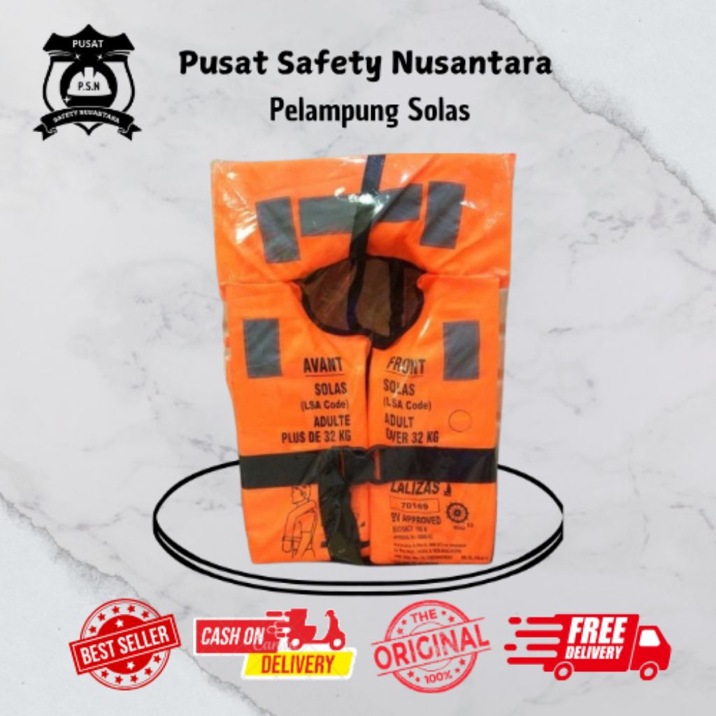 PELAMPUNG SAFETY LIFE JACKET LALINZAZ SOLAS / Pelampung Lalinzaz Solas / Life Jacket Lalinzaz Solas