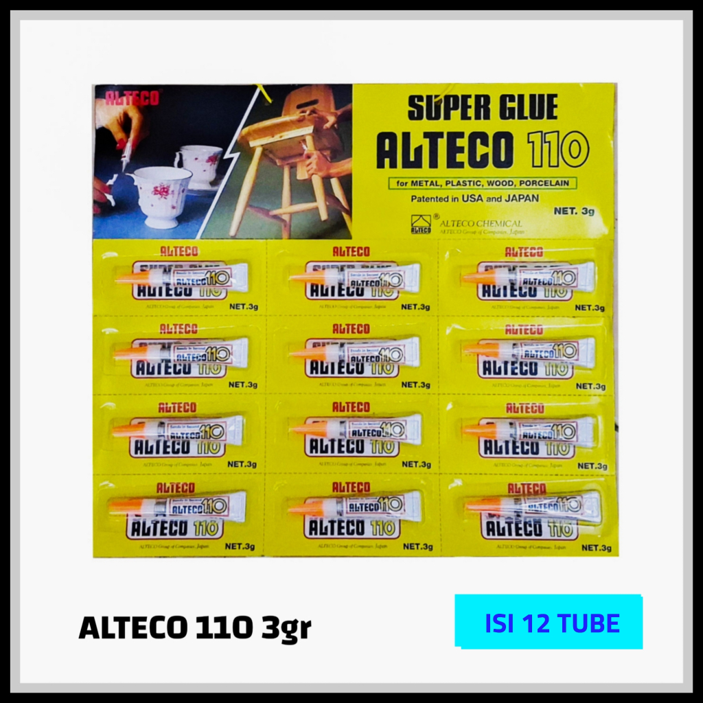 

Lem Super Glue Alteco 110 Net. 3 gr [ isi 12 tube ]