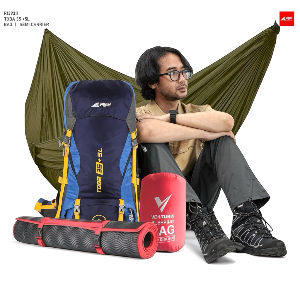 paket mendaki 001 toba - carrier arei toba 35+5L paket mendaki murah / keril rei