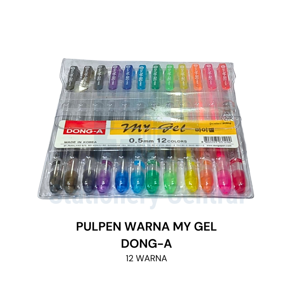 

SET 12 Pen Gel Warna DONG A MyGel