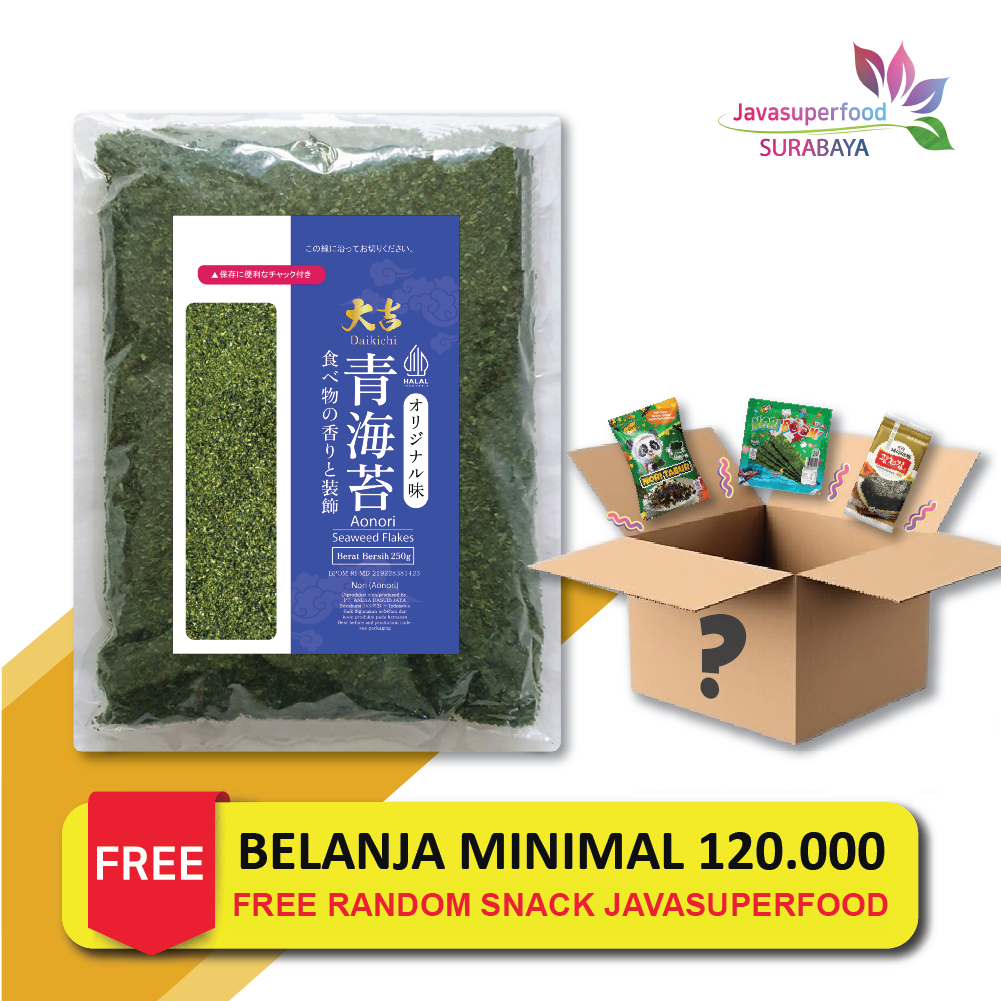 

SBY. AONORI Bubuk Nori Halal 250g │Ao Nori Powder Import Taburan Takoyaki │ Seaweed Powder Mentai 250G