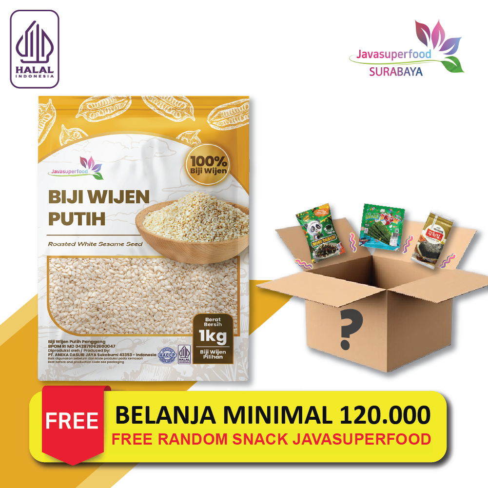 

[HALAL] BIJI WIJEN PUTIH 100% (1KG/500GR) / WHITE SESAME SEEDS