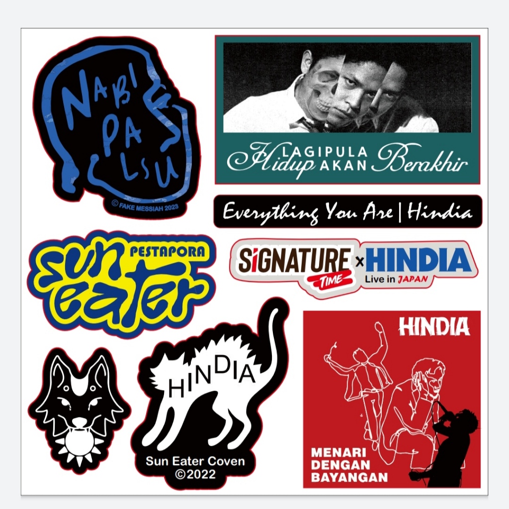 

Sticker Pack Hindia x Signature Live in Japan Sun Eater Album Cover