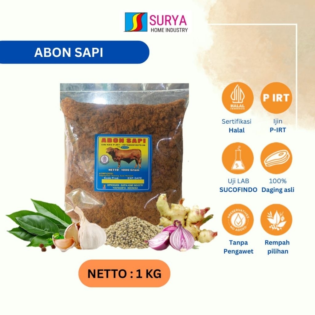 

Abon sapi 1 kilo