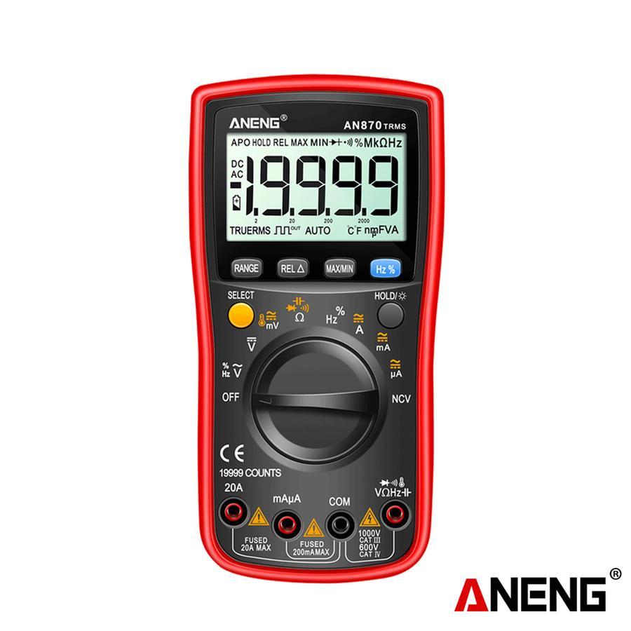 Aneng AN870 Smart Multimeter Digital Profesional 19999 Counts AC Voltage Tester Current NCV