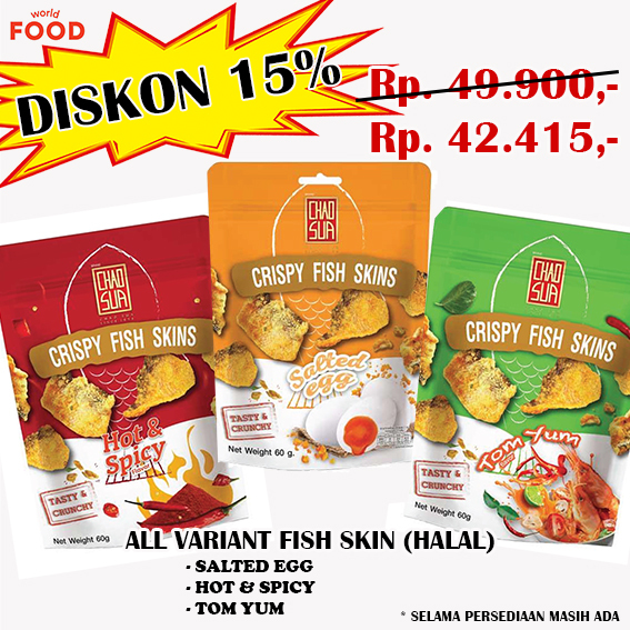 

CHAOSUA CRISPY FISH SKIN - HOT&SPICY ~ SPECIAL PROMO 15% OFF ~