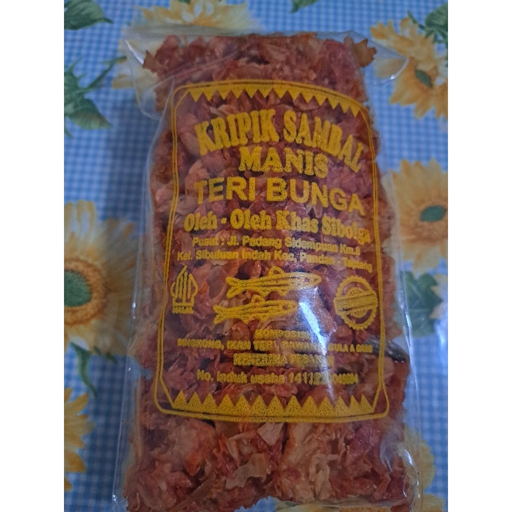 

Keripik Sambal Manis Teri Bunga Kripik Pedas Manis
