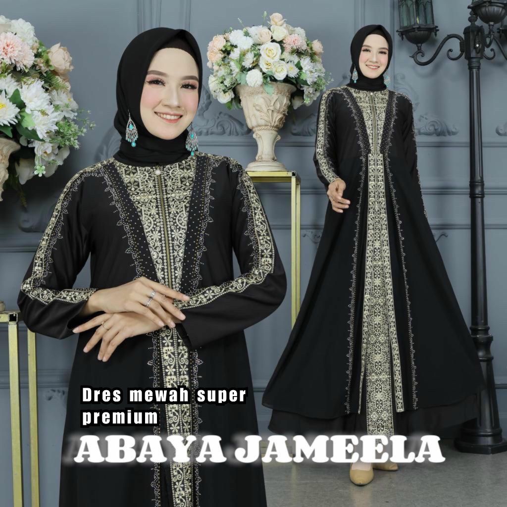 Dres Wanita Abaya Jameela Dres hitam Wania Dres Wanita korean style Dres wanita Kekinian