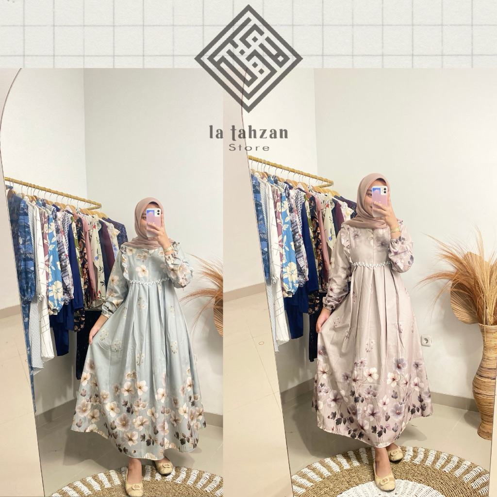 La Tahzan Gamis Bahan Konichi Premium