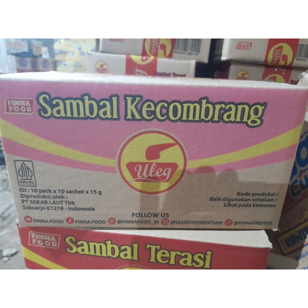 

Sambal uleg kecombrang 1 dus isi 10 renceng