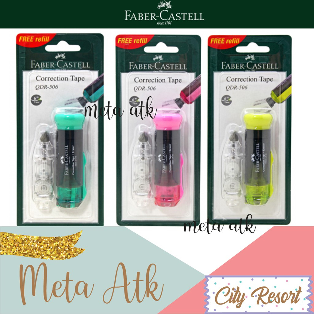 

Correction Tape QDR-506 + 1 Refill Faber Castell