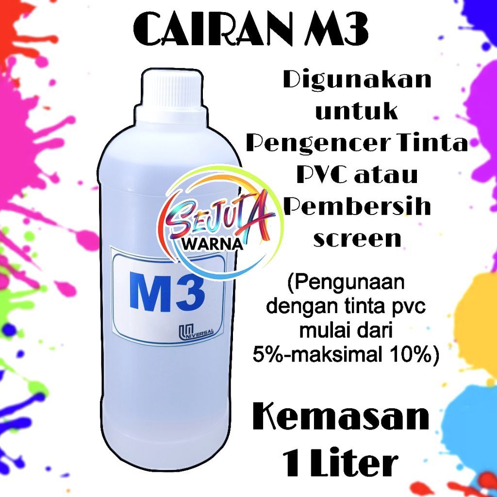 CAIRAN M3 PEMBERSIH SCREEN SABLON 1 LITER
