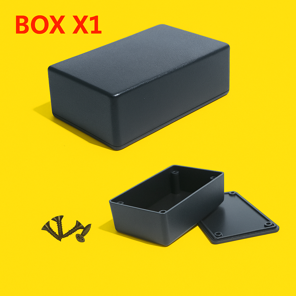 Box Casing Project Kotak X1 Hitam AMPLI AMPLIFIER AUDIO MULTI FUNGSI Komponen DIY 7,5 x 5x 2,5 cm