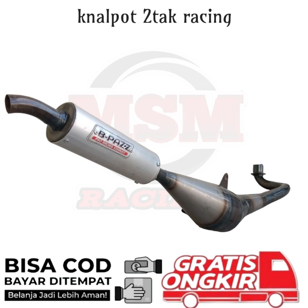 knalpot racing bpazz  2tak tornado alfa sigma fiz r jetcol/rc 100/bravo