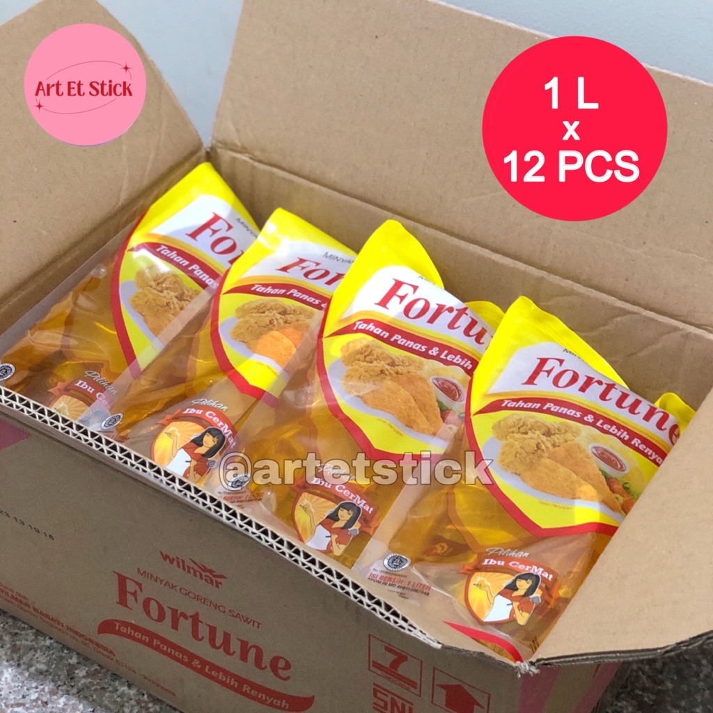 

Fortune Minyak Goreng Sawit 1 Liter - 1 Dus Isi 12 Pouch