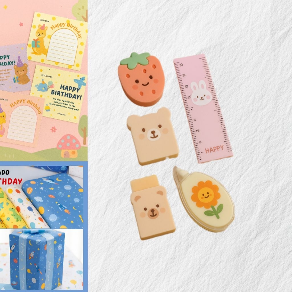 

Stationery Kawaii – Penghapus Imut, Ruler Mini, Correction Tape Gemas | Hadiah/Kado/Hampers/Gift/Parsel/Souvenir/Bingkisan/Parsel/Paket