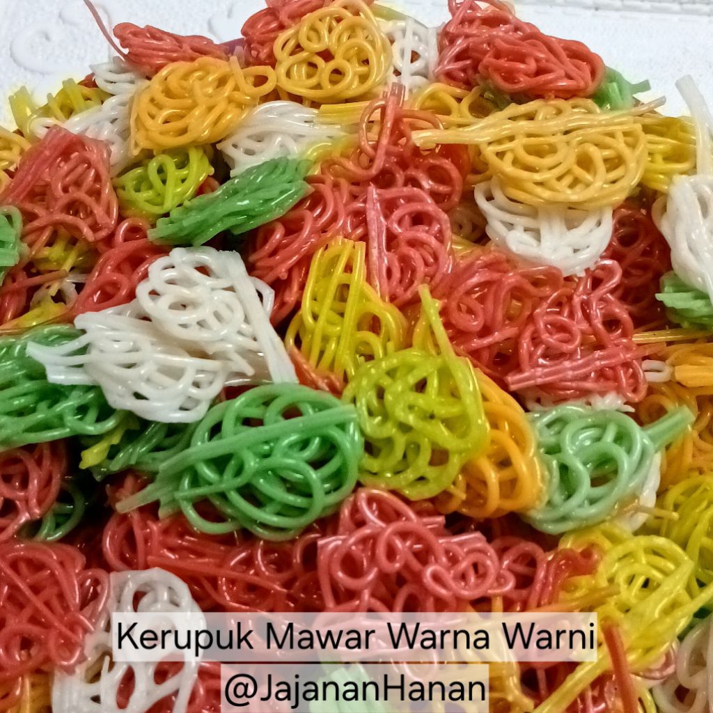 

1KG.KERUPUK MENTAH KERUPUK MAWAR WARNA