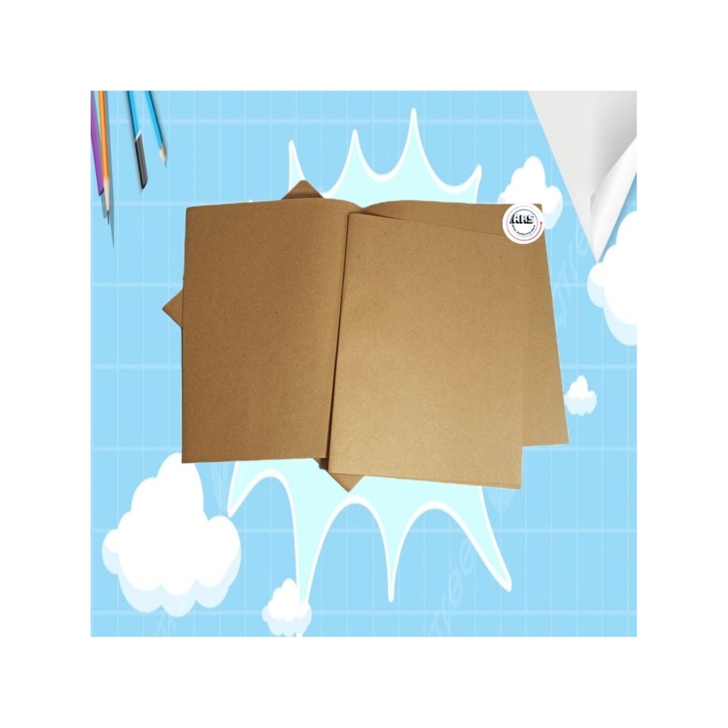 

SAMPUL KERTAS BUKU TULIS /QUATRO POLOS COKLAT