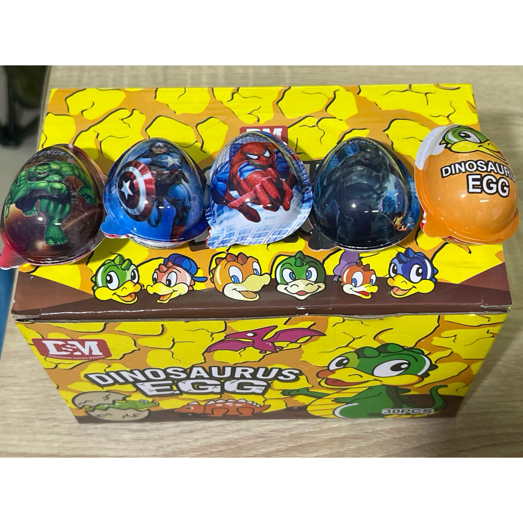 

Permen egg Dino paket 5pcs murah