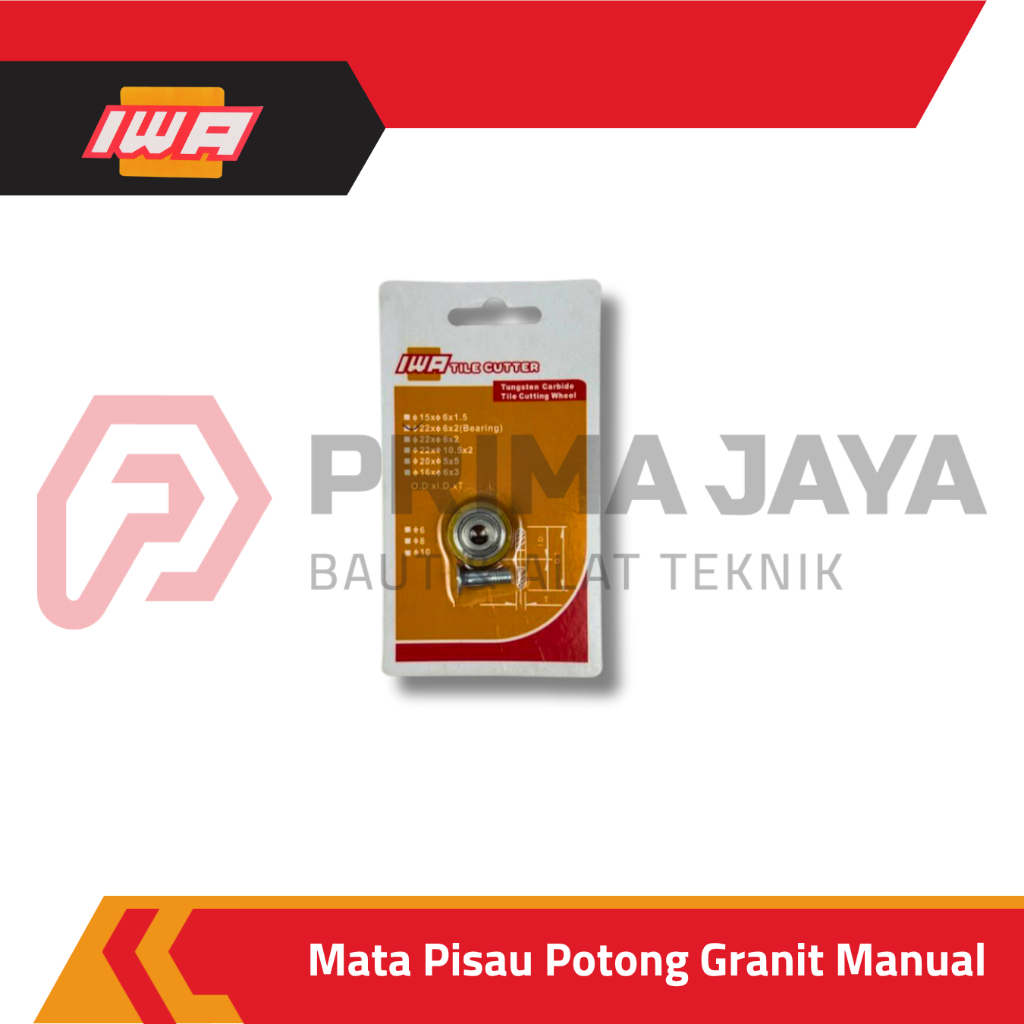 MATA GERINDA PISAU POTONG GRANIT KERAMIK / TILE CUTTING WHEEL MANUAL IWA