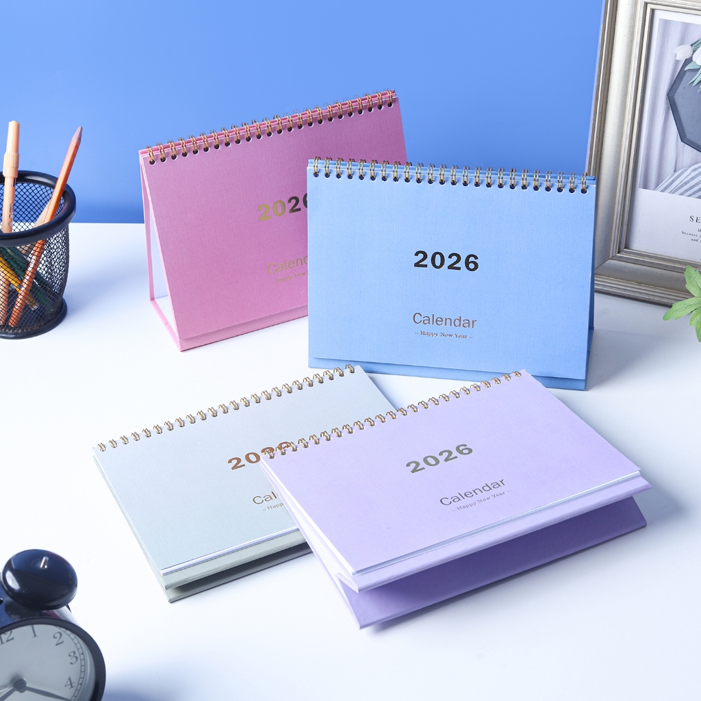 

Bukuqu A5 2026 Monthly Calendar Meja / Kalender Aesthetic / Calender Pastel color