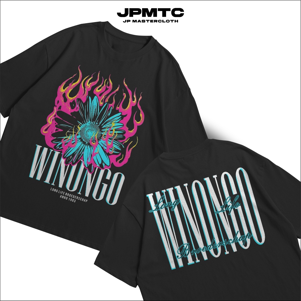 Kaos Distro PSHW Bunga Matahari Sablon Plastisol