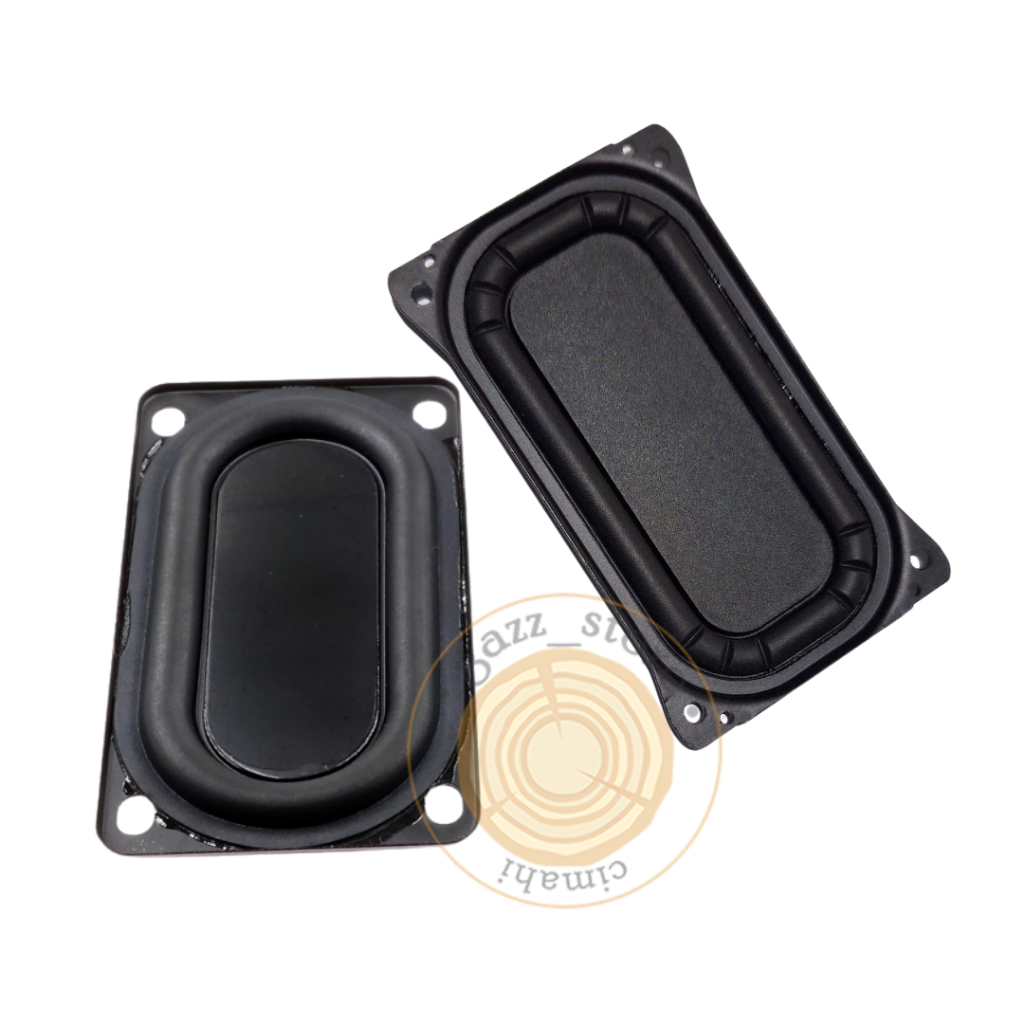 Passive Bass Radiator 48mm x 88mm Subwoofer Pasif Bass Oval Frame Metal 50 x 90mm
