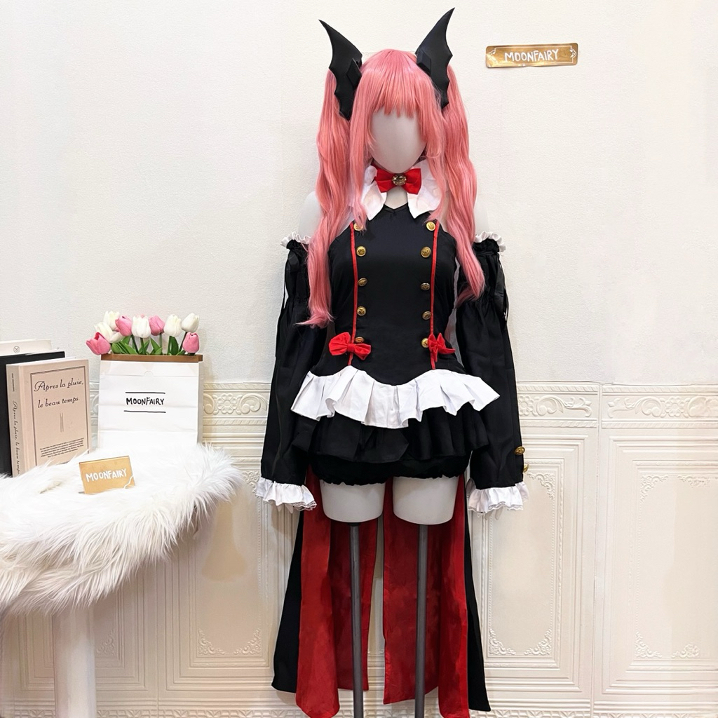 Moonfairy - Ready Stock Krul Tepes Cosplay Costume Seraph of the End Owari No Seraph Vampire Anime F