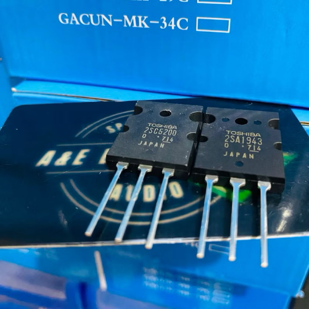 TR FINAL THOSIBA  2SA1943 / 2SC5200 LOT 714 ORIGINAL THOSIBA JAPAN KAKI TUMPUL